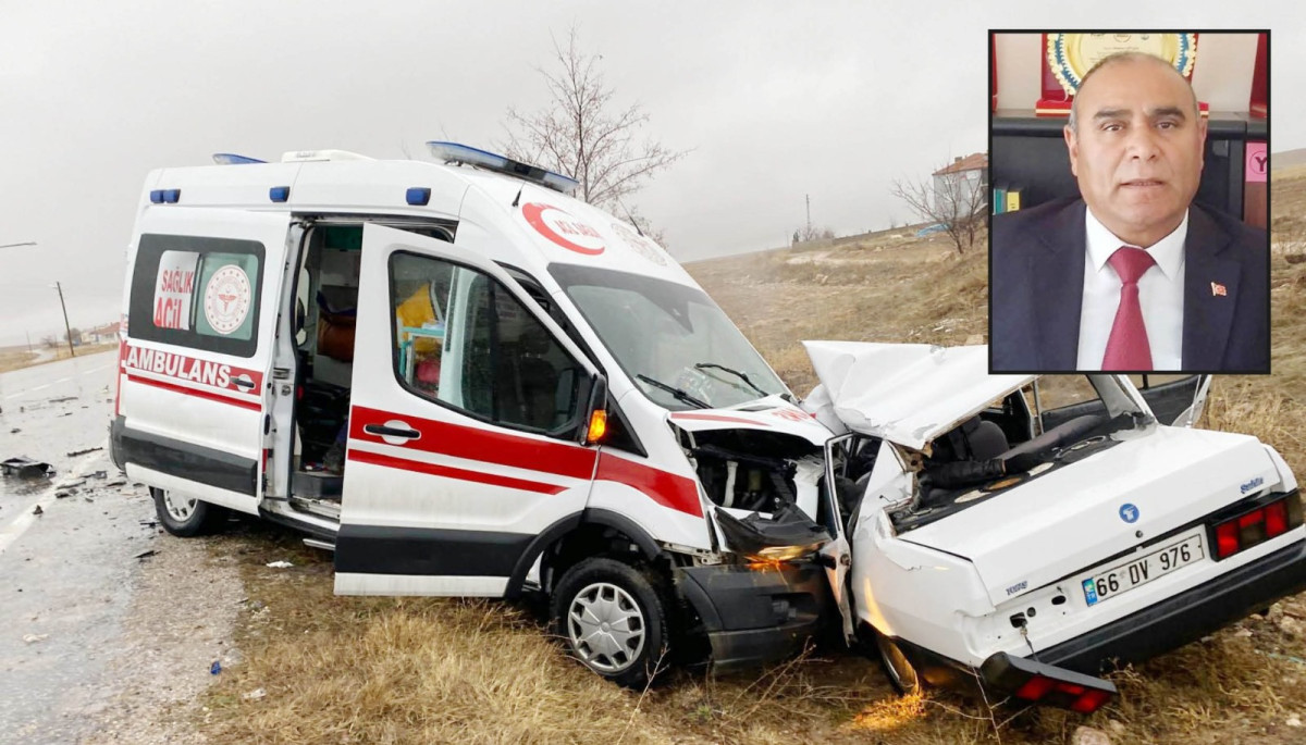 AMBULANSLA OTOMOBİL ÇARPIŞTI: 1 kişi hayatını kaybetti