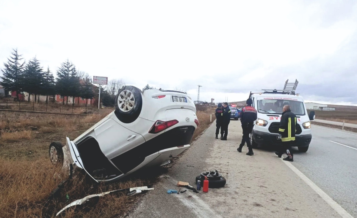 Trafik kazası: 2 Yaralı